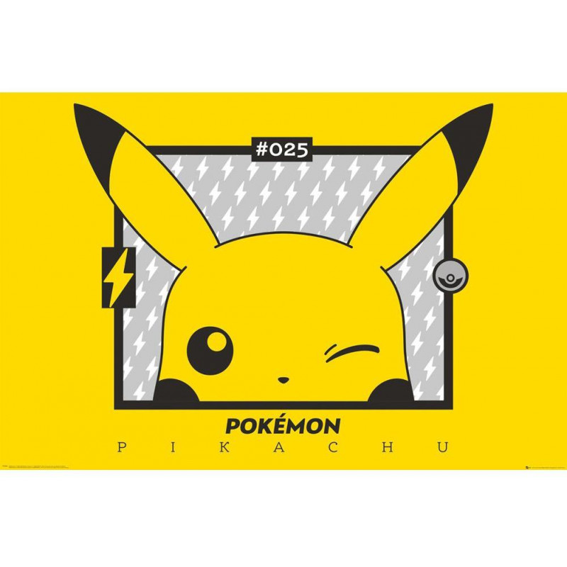 Plakát Pokemon Pikachu Wink 143