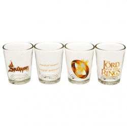 The Lord Of The Rings 4pk Shot Glass Set