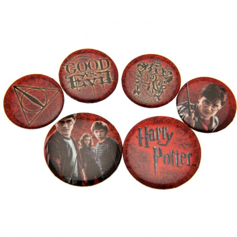 Odznaky Harry Potter Sada 6ks rd