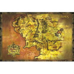 Plakát The Lord Of The Rings Map 274