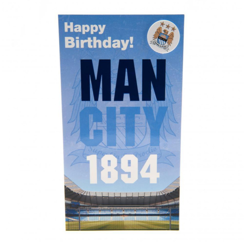 Blahopřání Manchester City FC 1894 s odznakem