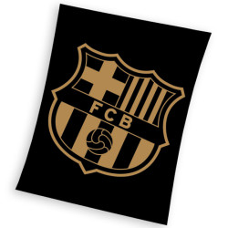 Fleecová deka FC Barcelona Gradient Black 130x160cm