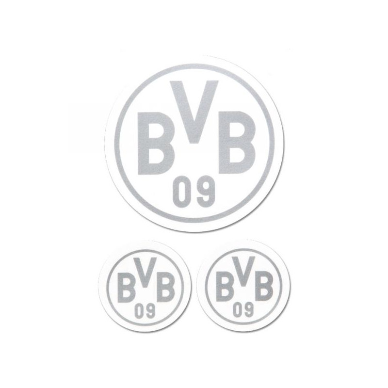 Samolepky Borussia Dortmund 3pk silver