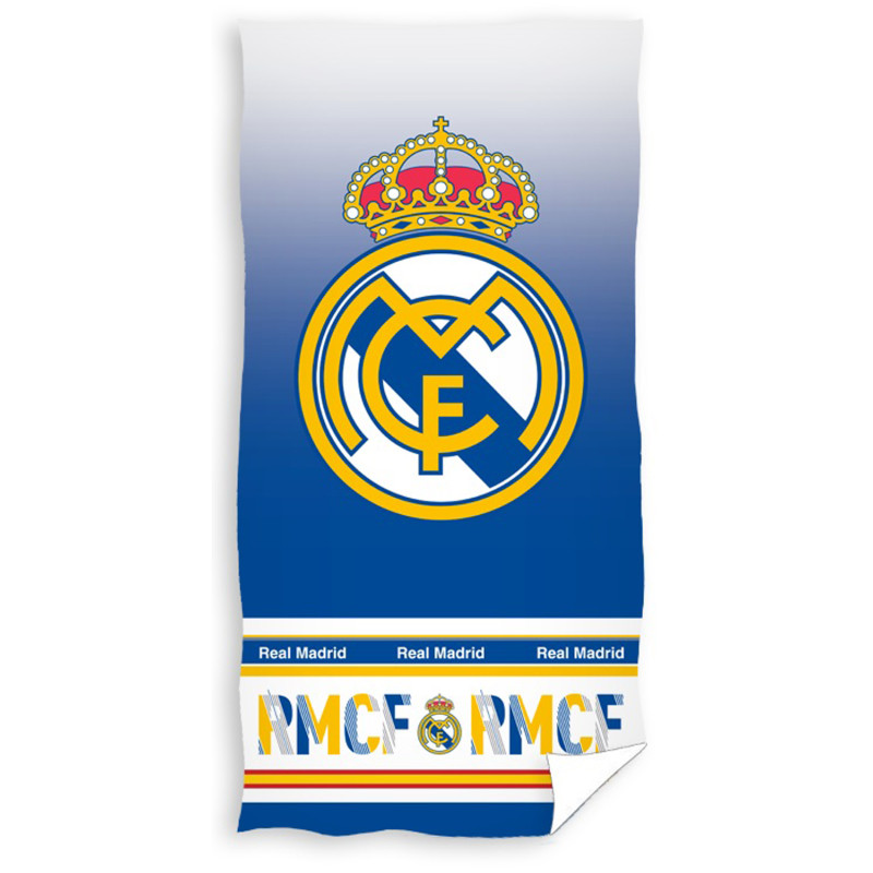 Osuška Real Madrid CF, Modro-bílá, 100% Bavlna, 70x140 cm, Oficiální