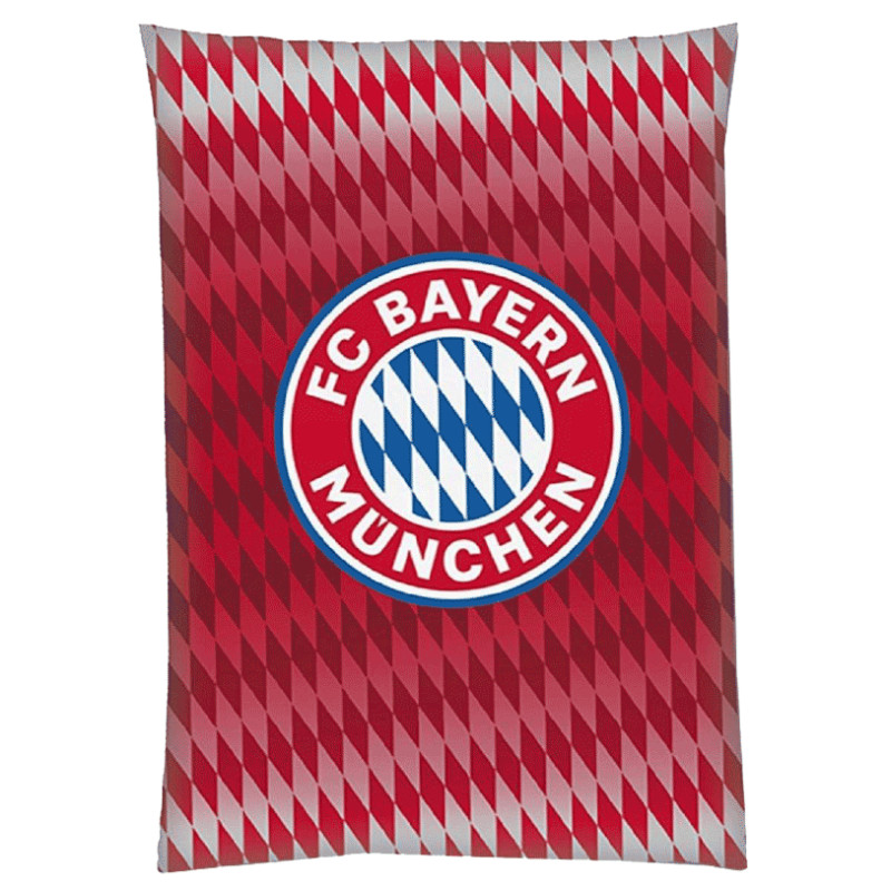 Flísová Deka FC Bayern Mnichov, Červenobílá, 130x170 cm, Polyester
