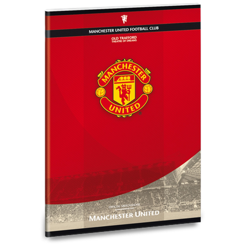 Školní Sešit 445 Manchester United, Čtverečkovaný Papír A4, 40 Listů