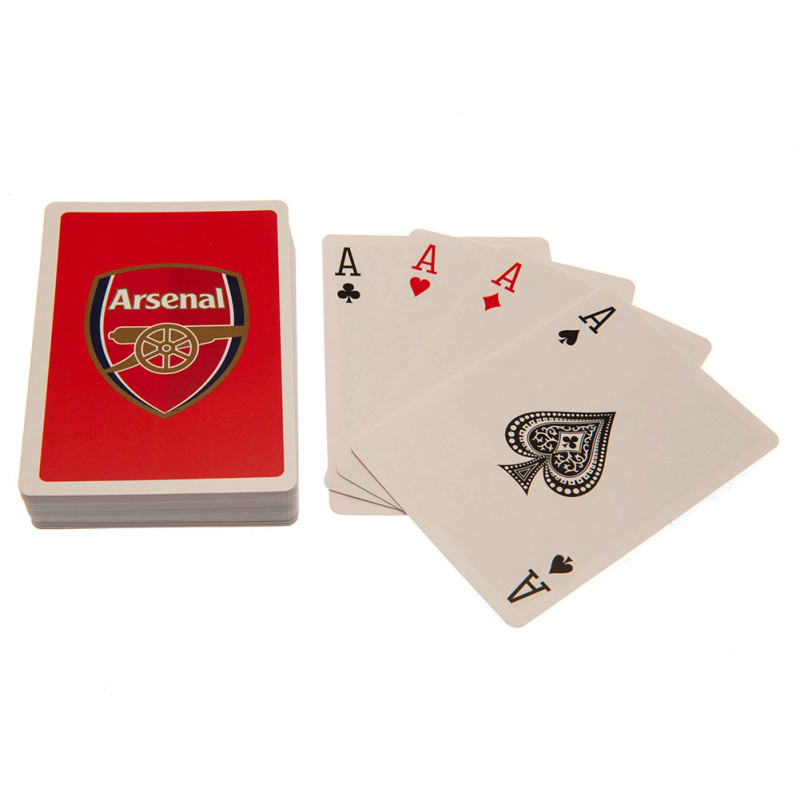 Hrací karty Arsenal FC s klubovým znakem