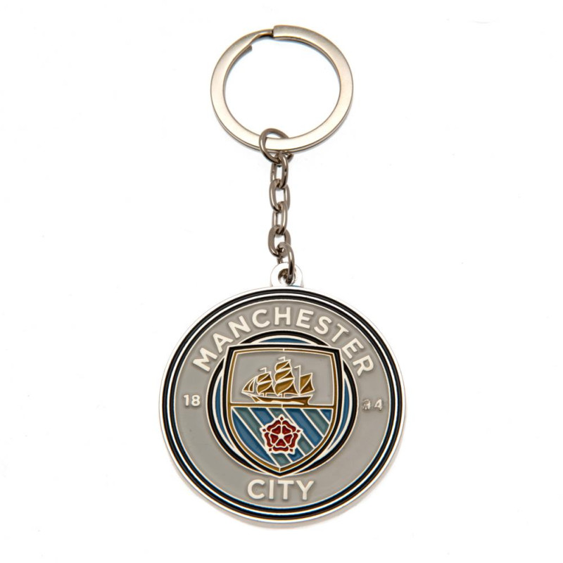 Přívěšek Manchester City FC, znak klubu, kov, 4,5 cm