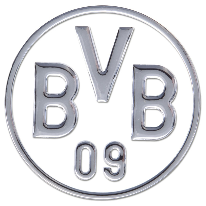 Stylová Samolepka Borussia Dortmund, Stříbrná, 8 cm