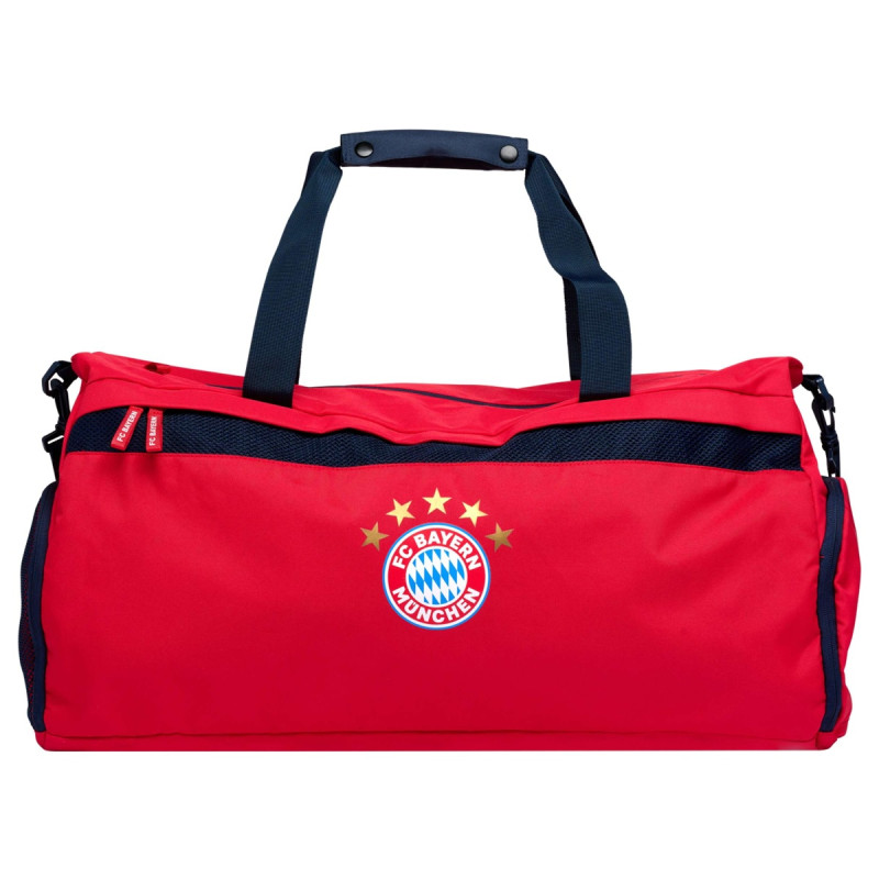 Sportovní taška přes rameno FC Bayern Mnichov, Červená, Zip 60x25x34cm