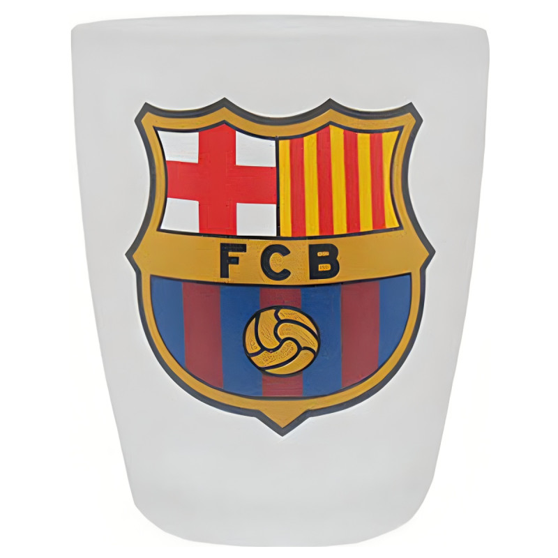 Sklenička Panák FC Barcelona, barevný znak FCB, 60 ml