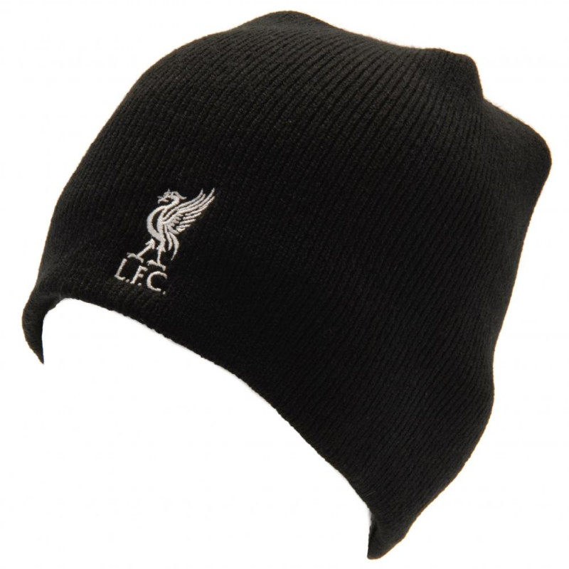 Zimní čepice Liverpool FC, černá, vyšitý znak