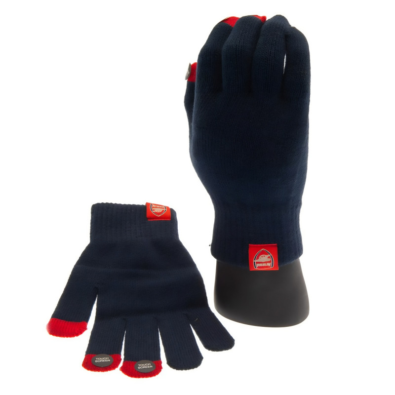 Pletené rukavice Arsenal FC, tmavě modré, touchscreen