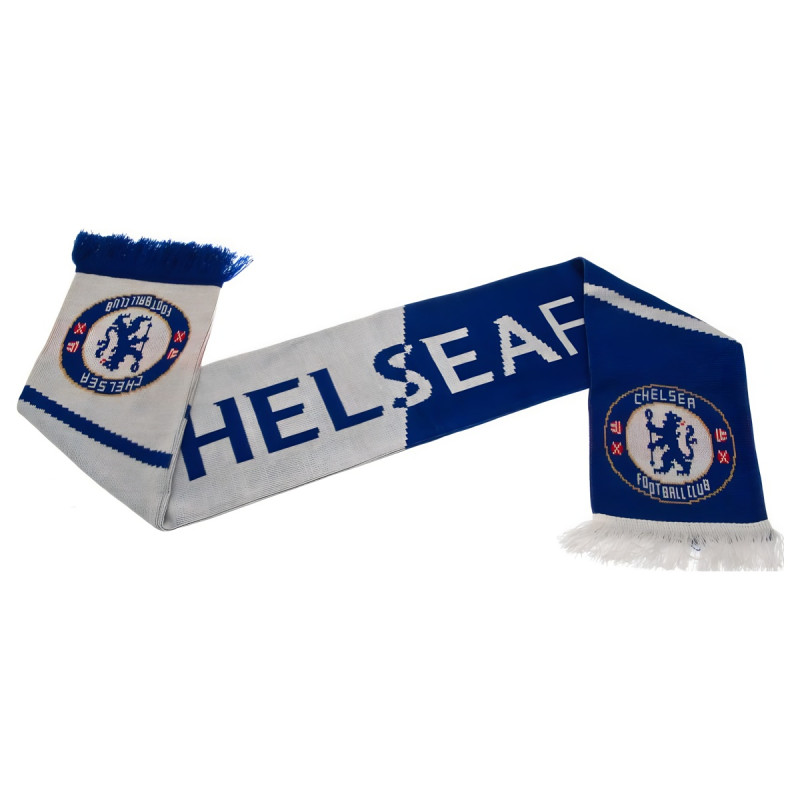 Šála Chelsea FC, modro-bílá, 132x19 cm