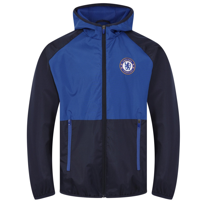 Bunda Chelsea FC, kapuce, modrá, zip
