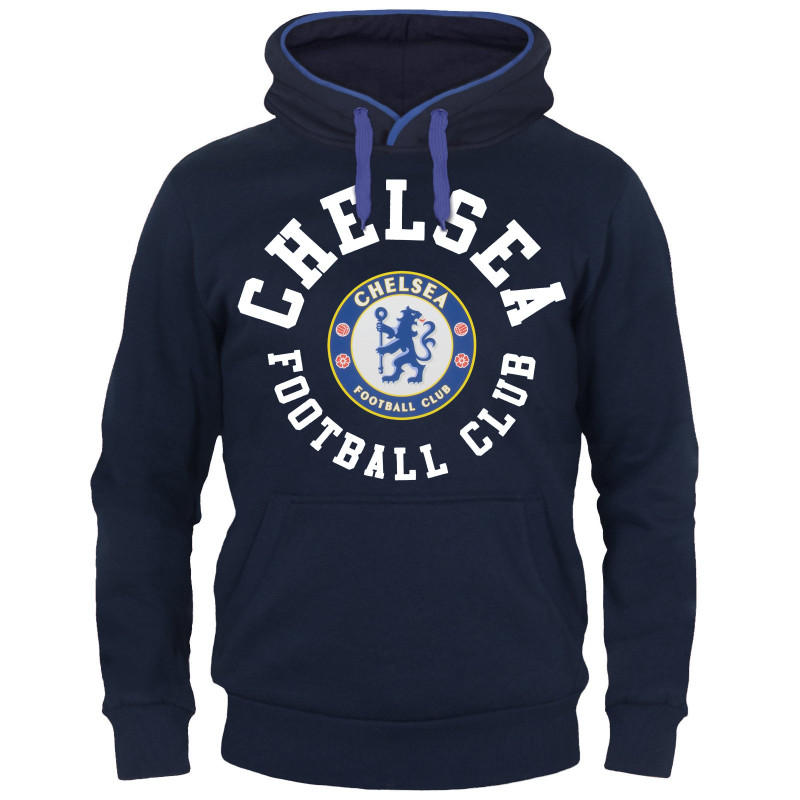 Pánská Mikina Chelsea FC, přes hlavu, modrá, klokaní kapsa