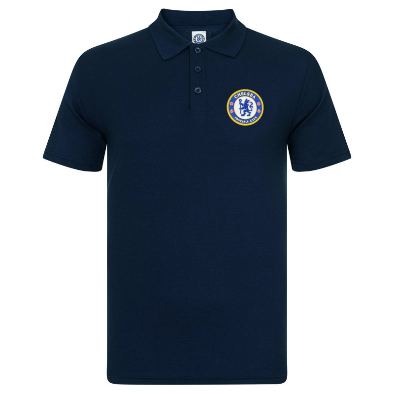 Polo Tričko Chelsea FC, vyšitý znak, poly-bavlna, modrá