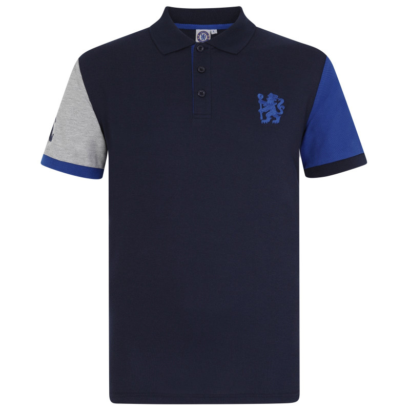 Polo Tričko Chelsea FC, vyšitý znak, tmavě modré