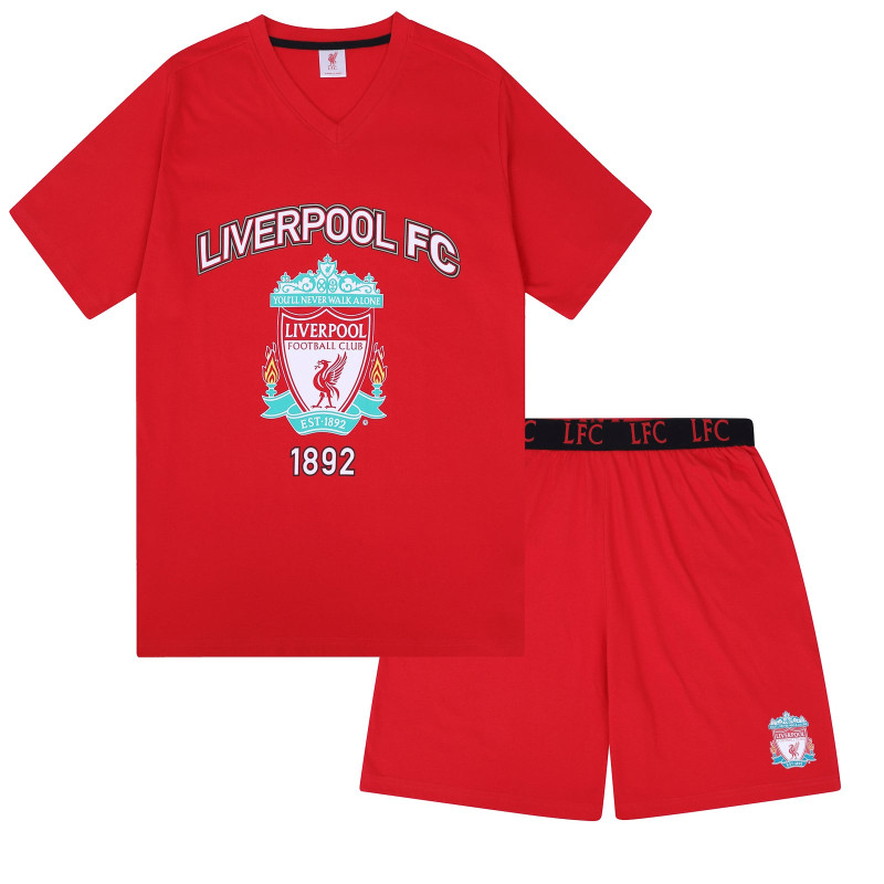 Pyžamo Liverpool FC, červené, bavlna