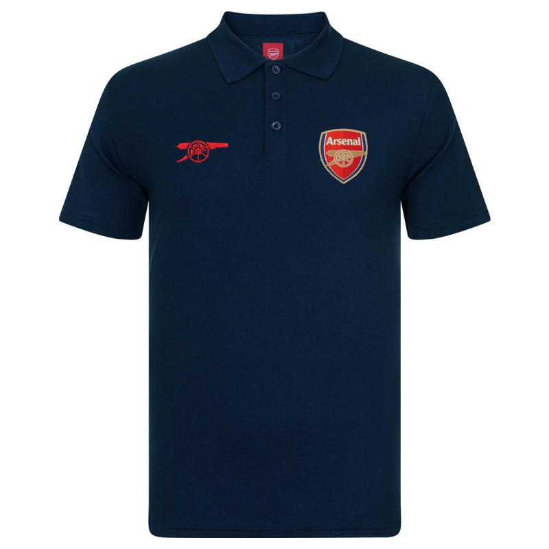 Polo Tričko Arsenal FC, vyšitý znak, poly-bavlna, modrá