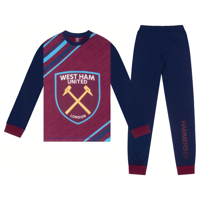 Dětské pyžamo West Ham United FC, dlouhý rukáv, Bavlna