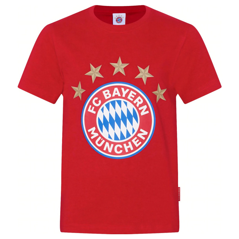 Dětské Tričko FC Bayern. Červené. 5 hvězd. 100% bavlna