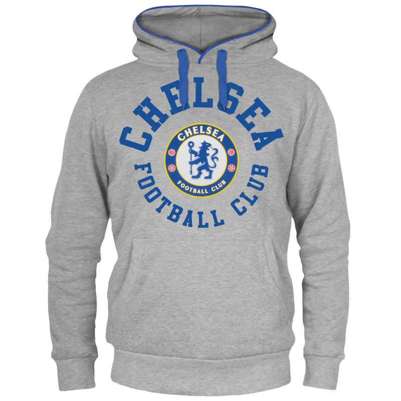 Mikina Chelsea FC, šedá, zip