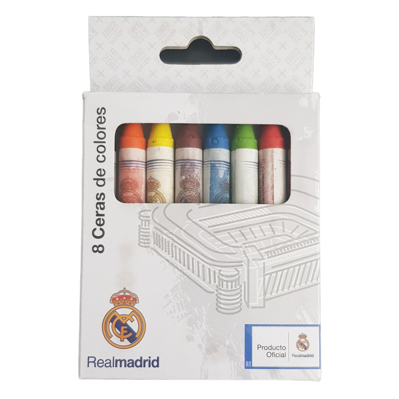 Voskovky Real Madrid 8ks, různé barvy, pro mladé fanoušky