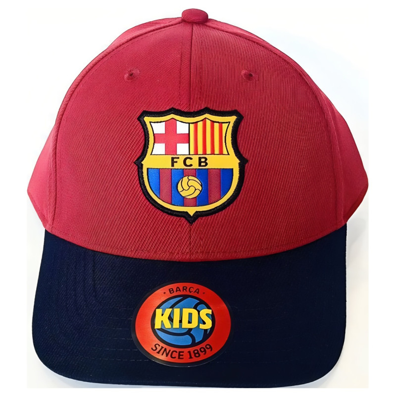 Kšiltovka FC Barcelona, červená/modrá, 55-61 cm