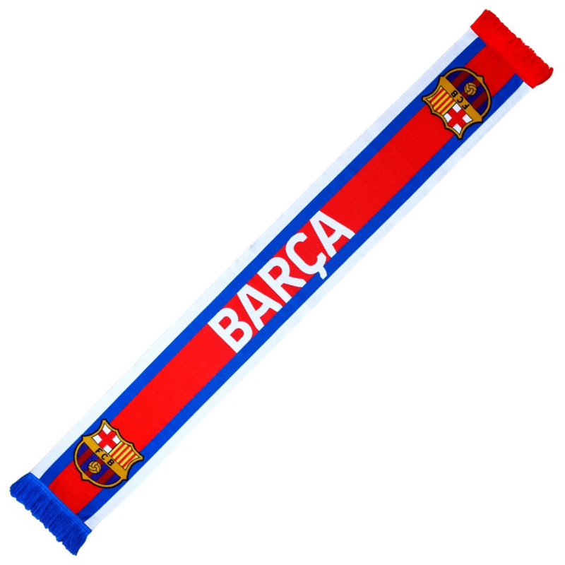 Šála FC Barcelona, pletená, 142x19 cm