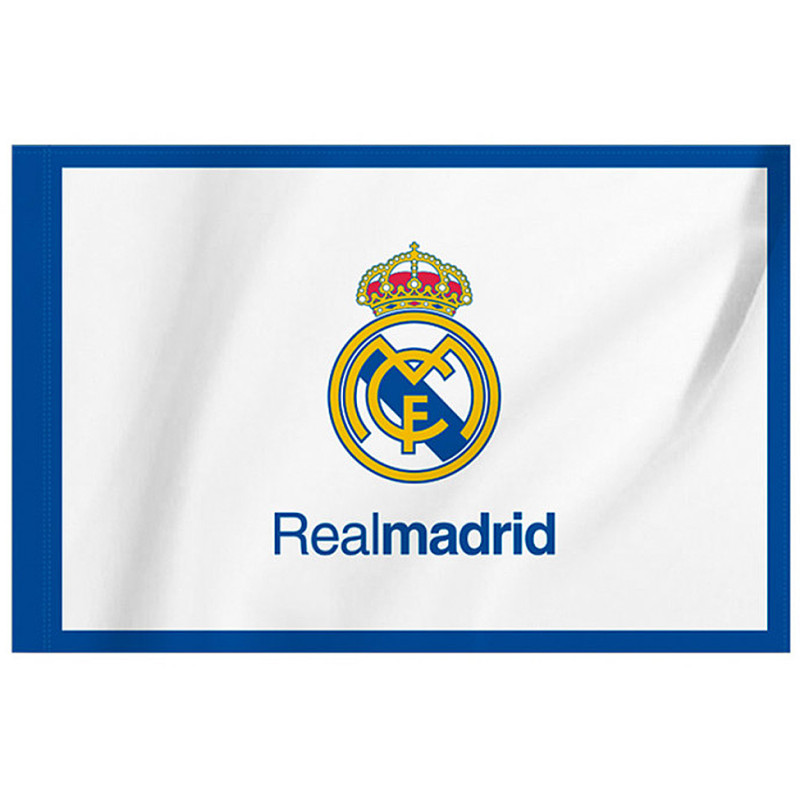 Vlajka Real Madrid FC, bílá, 150x100 cm