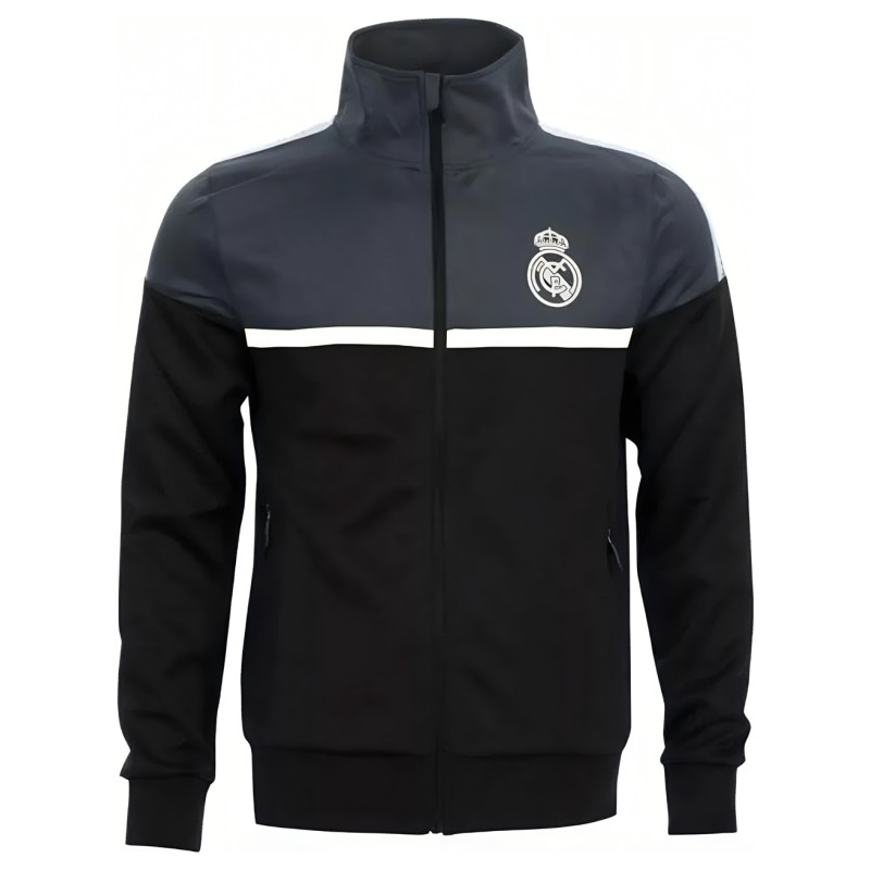 Sportovní bunda Real Madrid FC, černo-šedá