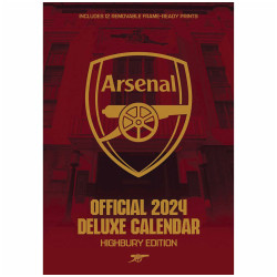 Luxusní kalendář 2024 Arsenal FC, 30x42 cm