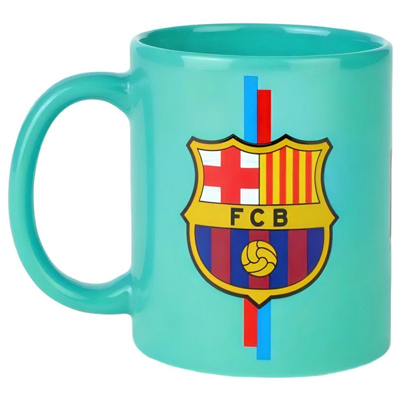 Hrnek FC Barcelona, keramický, tyrkysový, 300 ml