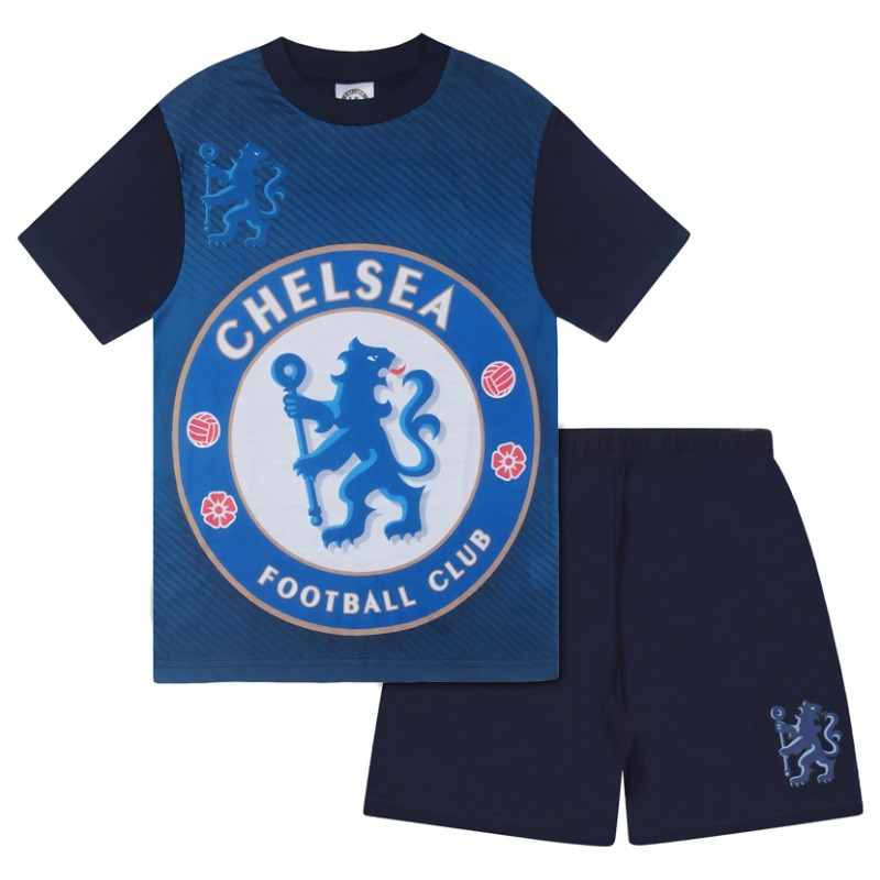 Dětské pyžamo Chelsea FC, tričko a šortky, bavlna