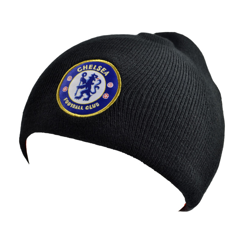 Pletená čepice Chelsea FC, černá