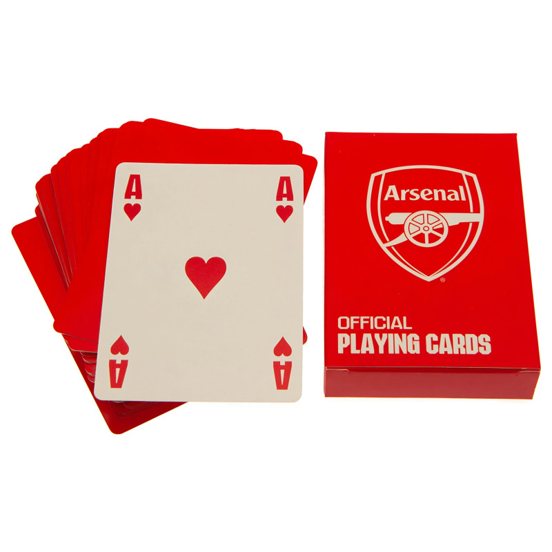 Hrací karty Arsenal FC, červené