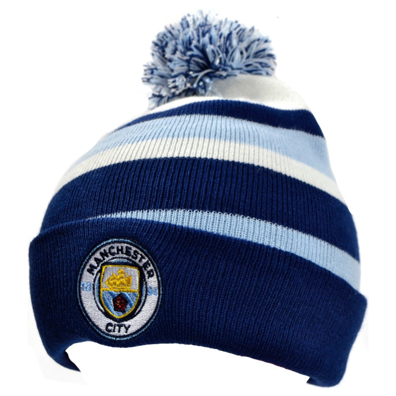 Zimní čepice Manchester City FC, modro-bílá
