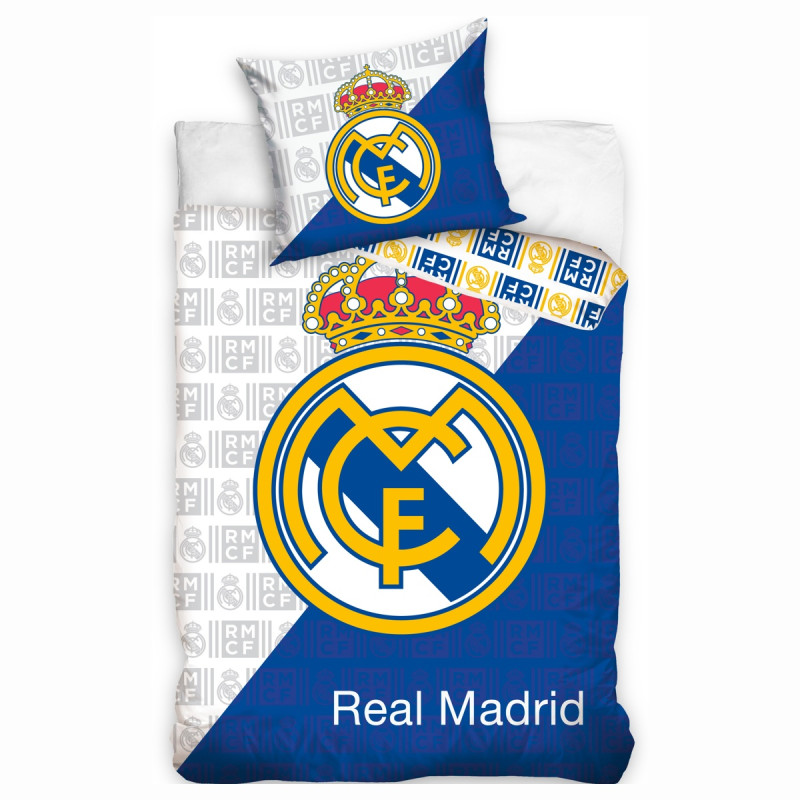 Povlečení Real Madrid FC, oboustranné, bavlna, 160x240, 50x75