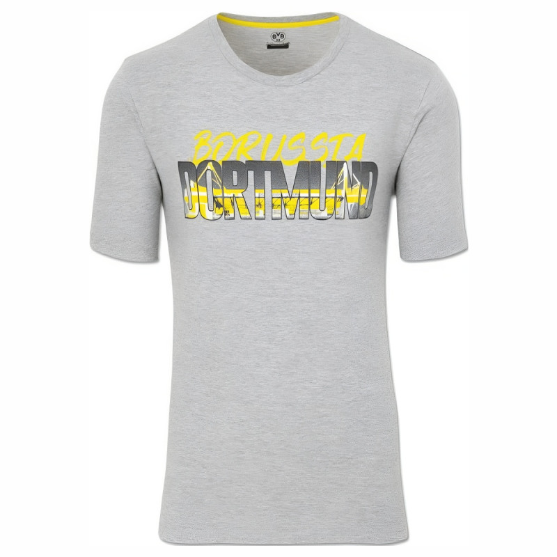 Tričko Borussia Dortmund, šedé, bavlna