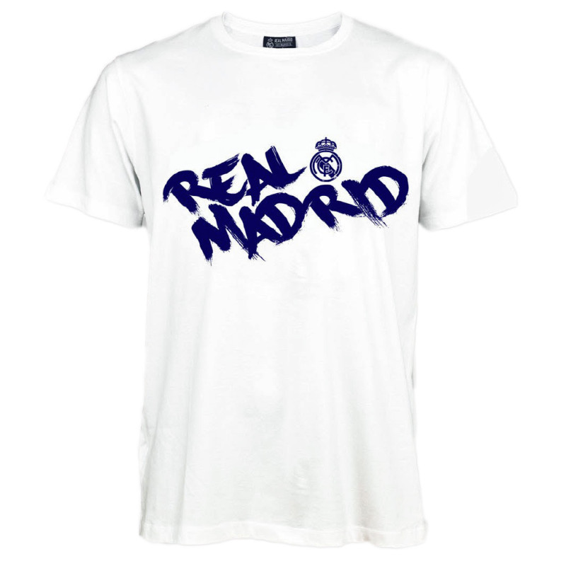 Tričko Real Madrid FC, bílé, bavlna