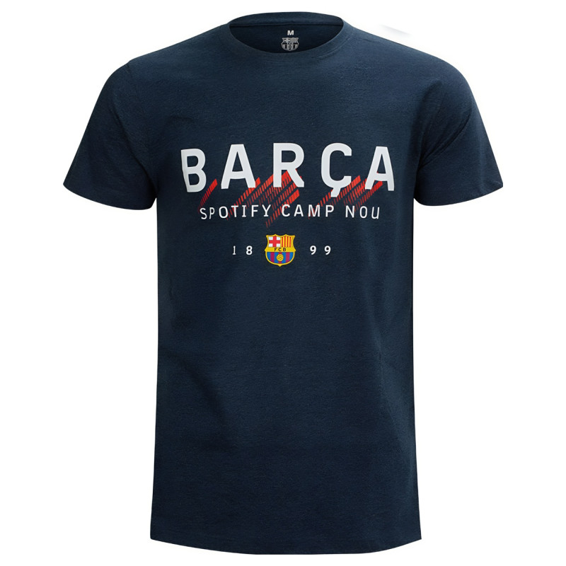 Tričko FC Barcelona, tmavě-modré, poly-bavlna