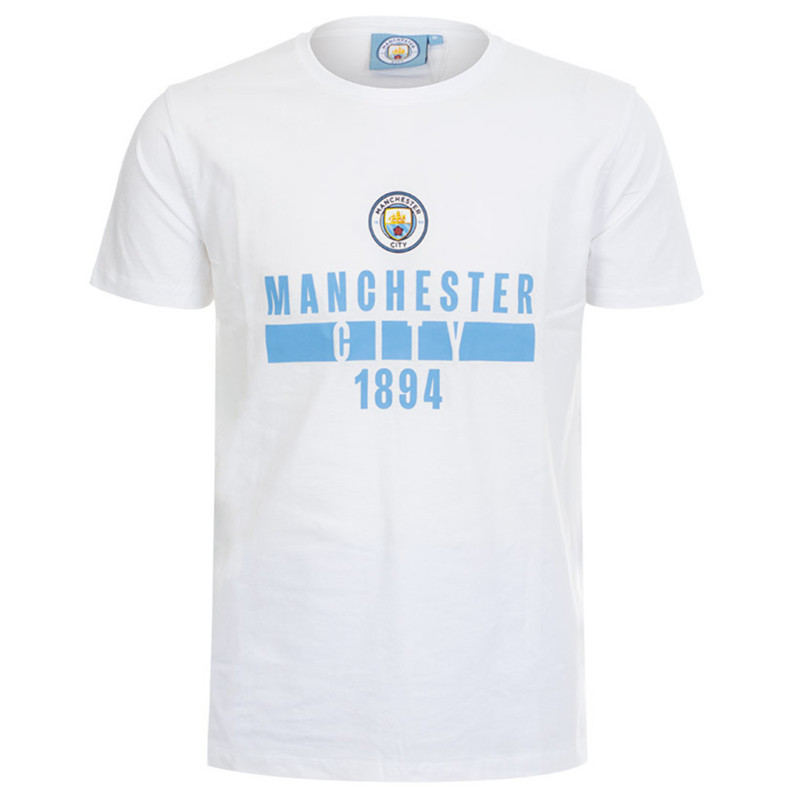 Dětské tričko Manchester City FC, bílé, bavlna
