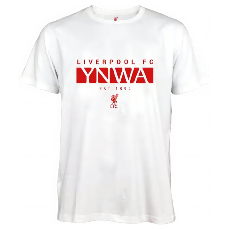 Tričko Liverpool FC, bílé, bavlna