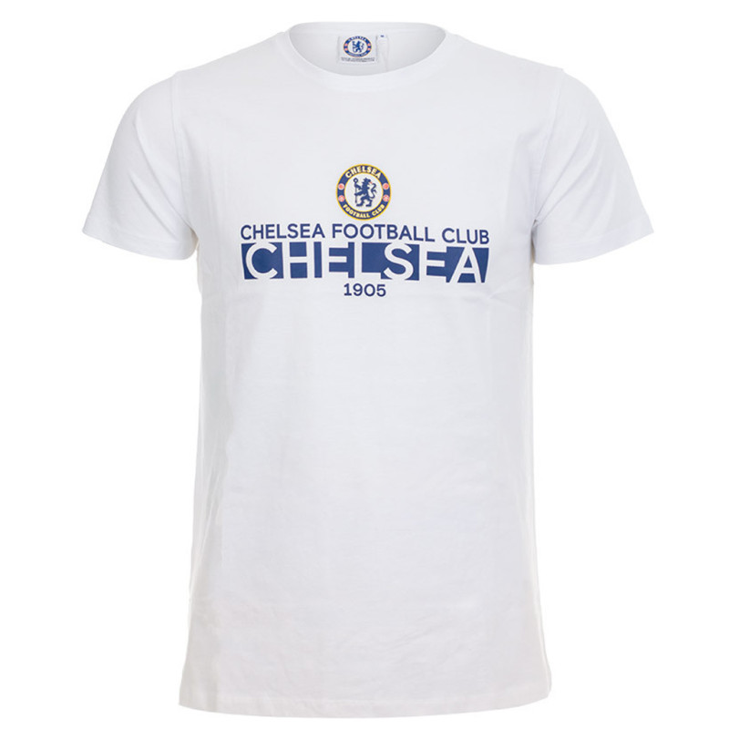 Tričko Chelsea FC, bílé, bavlna